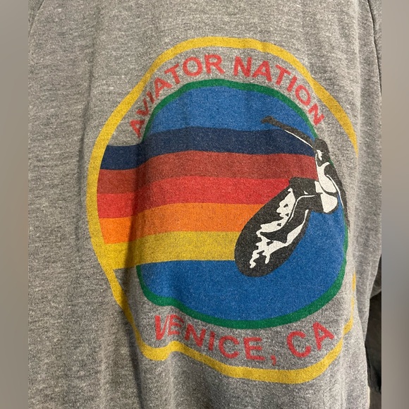 AVIATOR NATION SWEATSHIRT - HEATHER GREY - Picture 9 of 10